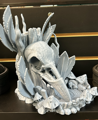 Raven Skull Dice Tower