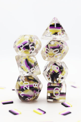 NONBINARY FLAG RPG DICE SET