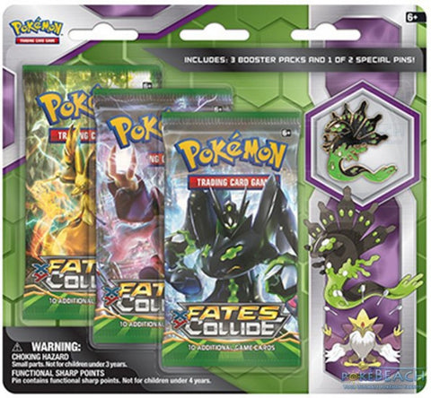XY - Fates Collide -  3-Pack Pin Blister - Zygarde