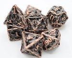 Copper Chained Dragon Hollow RPG Metal Dice Set