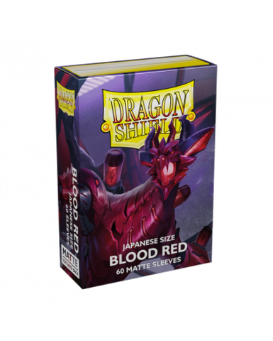 Dragon Shield: Matte Blood Red Japanese Sleeves - Box of 60