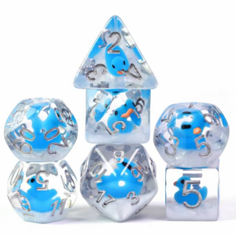 BUBBLE BATH DUCK RPG DICE SET