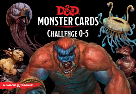 D&D Monster Cards: Challenge 0-5