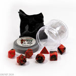 Pizza Dungeon Dice: Dual Dice - Red & Black