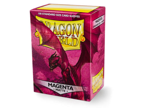 Dragon Shield: Matte Magenta Sleeves - Box of 100