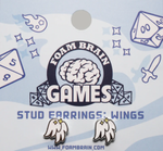 Stud Earrings: Wings