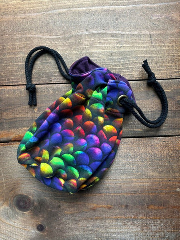 Rainbow Scales Dice Bag