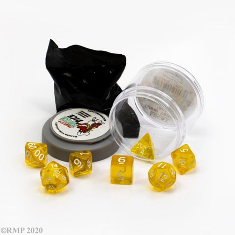 Pizza Dungeon Dice: Lucky Dice - Clear Yellow