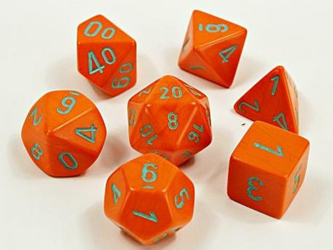 Chessex: Heavy Dice Orange/turquoise 7-Die Set (CHX30038)