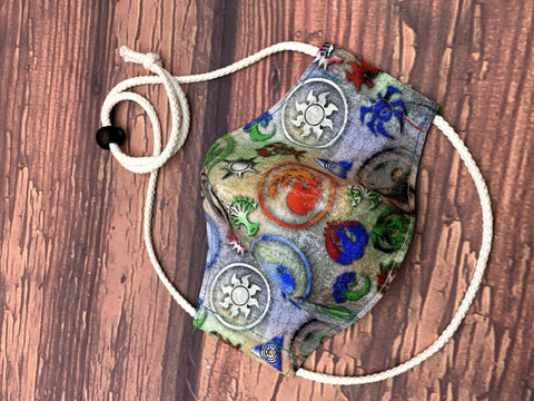 MTG Symbols Fitted Mask - Adult Large