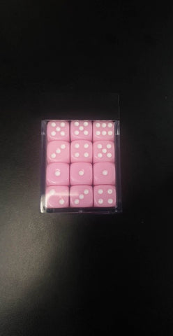 12mm D6 Dice Block - Pink