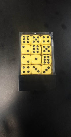 12mm D6 Dice Block - Yellow