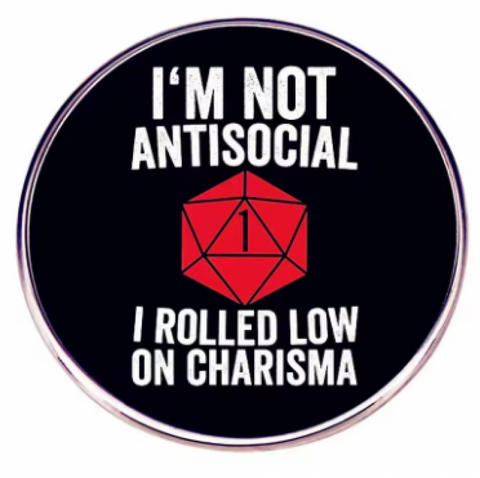 I'm Not Antisocial Pin #5