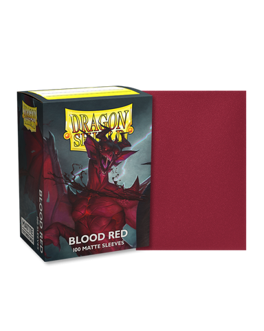 Dragon Shield: Matte Blood Red Sleeves - Box of 100