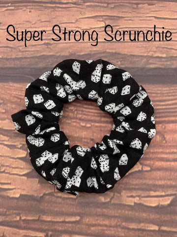 D6 Dice Super Strong Scrunchie