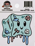 FoamBrain Pride Gelly Cube Sticker - Trans