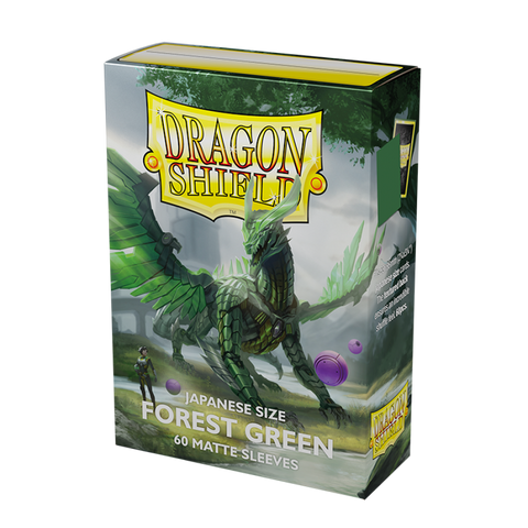 Dragon Shield: Matte Forest Green Japanese Sleeves - Box of 60