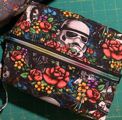 Star Wars Floral Zipper Bag