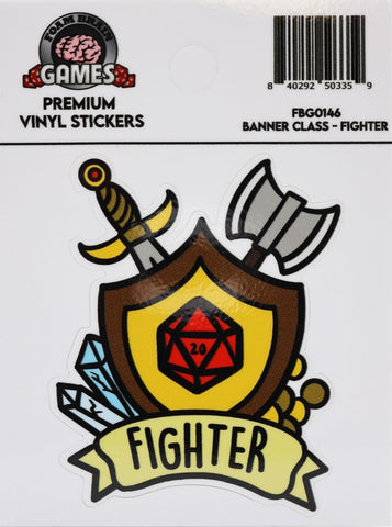 FoamBrain Banner Class Sticker - Fighter