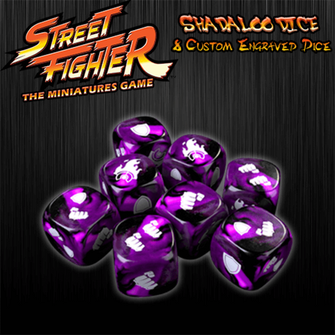 Street Fighter: The Miniatures Game Dice Pack: Shadaloo Purple