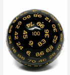 45mm D100 - Black Opaque with Yellow