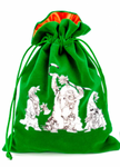 Fantasy Christmas Dice Bag Green Christmas Goblins