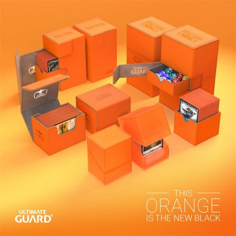 Ultimate Guard Twin Flip'N'Tray Deck Case 160+ Standard Size Xenoskin Orange