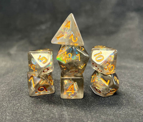 Foil Inclusion RPG Dice Set