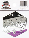 FoamBrain D20 Sticker - Asexual Pride