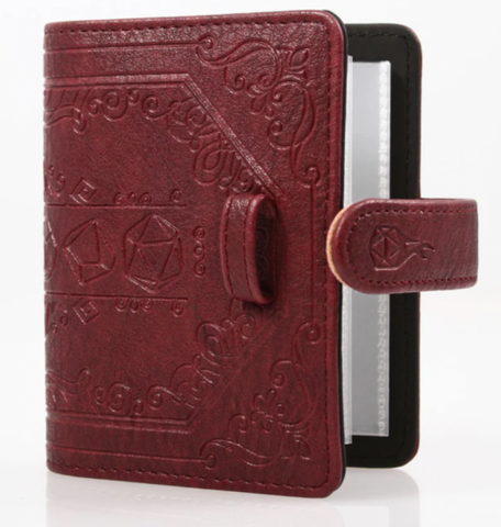 Spell Card Book with Embossed Dragon - Red