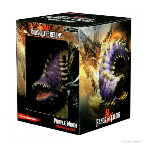 D&D Icons of the Realms: Fangs & Talons - Purple Worm - Premium Set