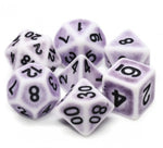Lavender Ancient Dice Set - fuzzy