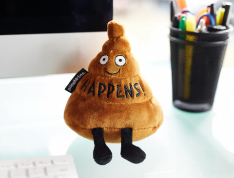 "Happens!" Plush Poop Emoji