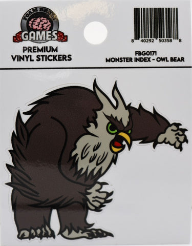 FoamBrain Monster Index Sticker - Owl Bear