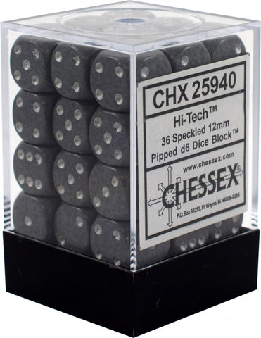 36 High-tech 12mm D6 Cube CHX25940