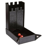 Foldable Draco Castle Dice Tower & Dice Tray - Black