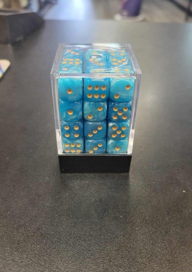 12mm D6 Dice Block – Light Blue