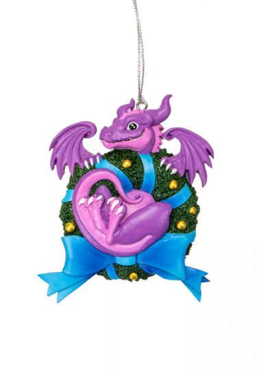Cute Wreath Dragon Ornament C/72 (35)