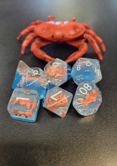 Crab RPG Dice Set