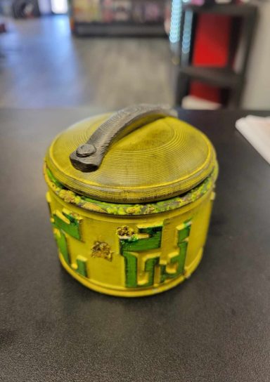 Painted Ancient Monk Dice Box