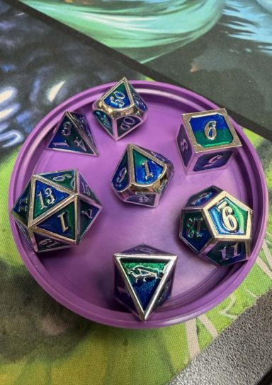 Blue Green Metal RPG Set