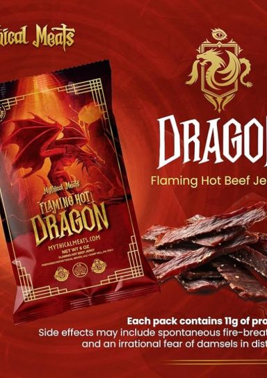 Mythical Meats Beef Jerky – Flaming Hot Dragon
