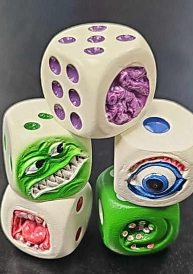 Demon Resin Large d6 Set