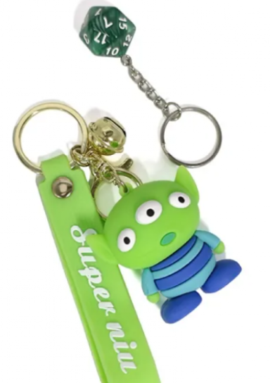 Alien D20 Keychain