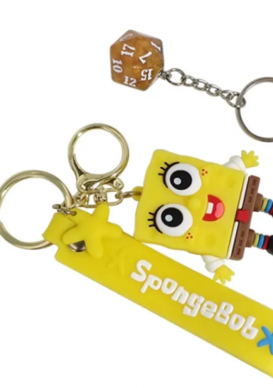 SpongeBob D20 Keychain
