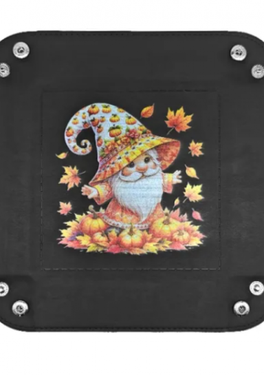 Autumn Gnome Dice Tray
