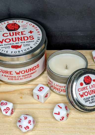 Cure Wounds Gaming Candle