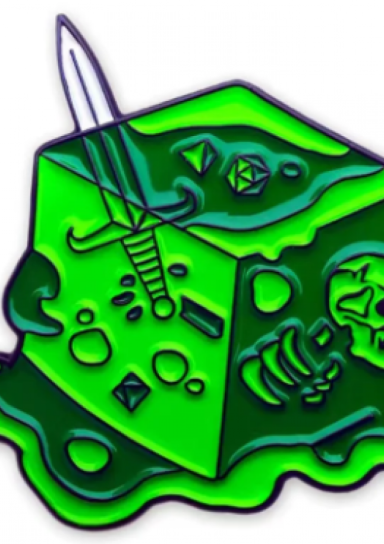 Gelatinous Cube Pin #34