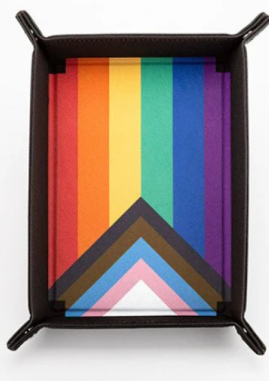 Dice Tray – Velvet Pride Rainbow Flag