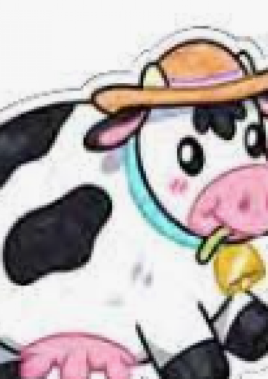 Squishable Cow Sticker